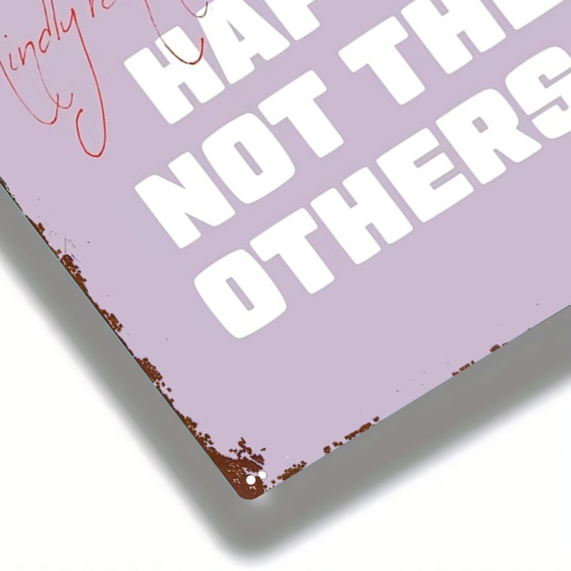 Purple Metal Sign 8×12 Inches Motivational Tin Painting