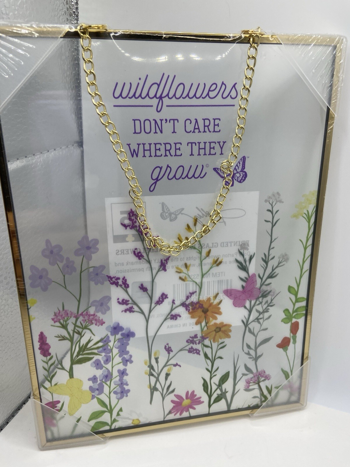 DOLLY Printed Glass Hanging Wildflowers Collection