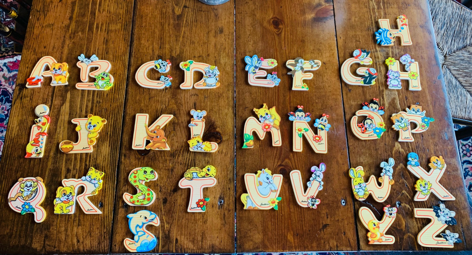 CHOOSE A TO Z ~ Wood Alphabet Letters for Child’s Room, etc. ~ Bartolucci, Italy