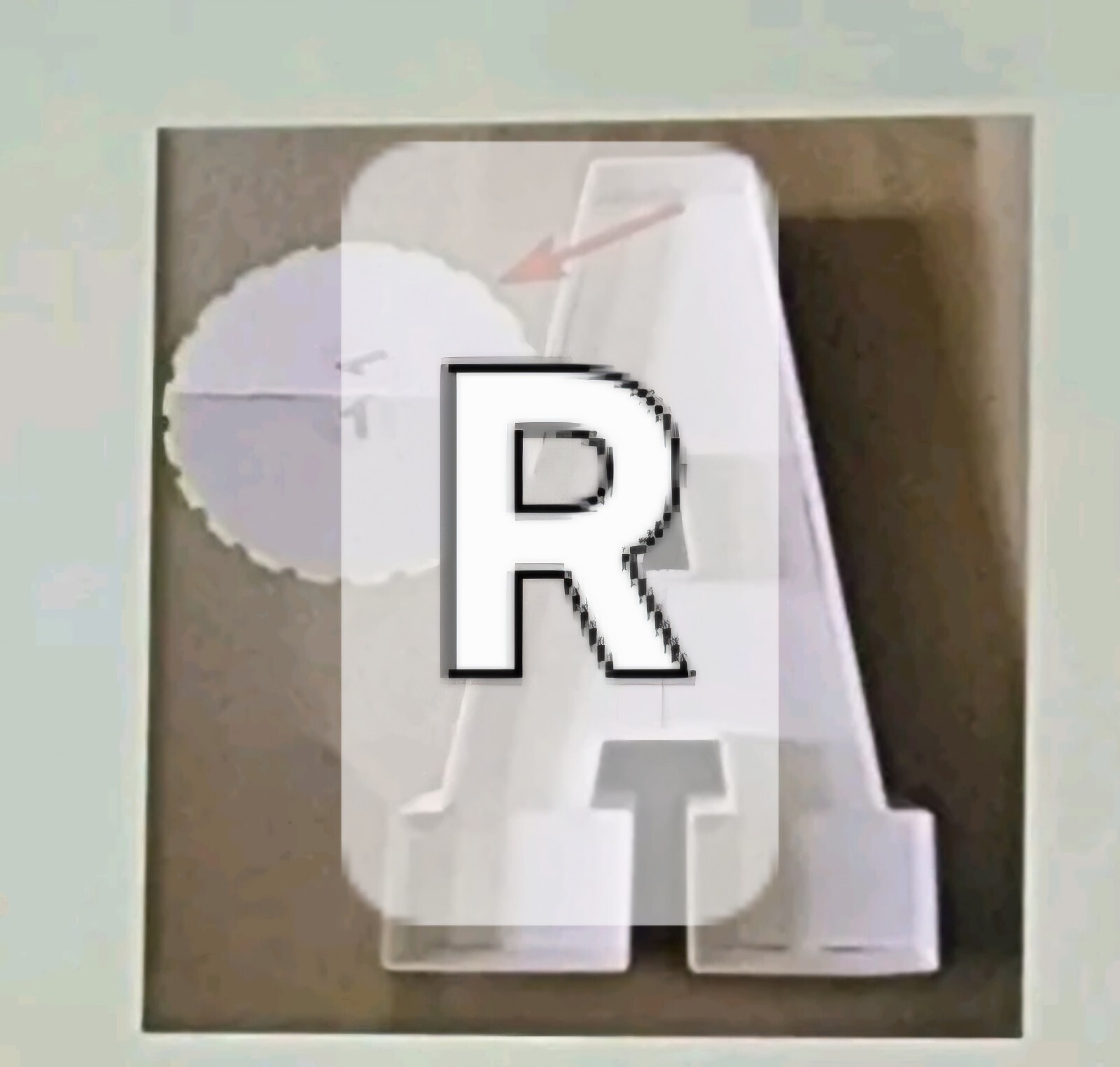 3FT Marquee Pink Letter R Light Up Sign Foam Board Kit for Party & Events Decor