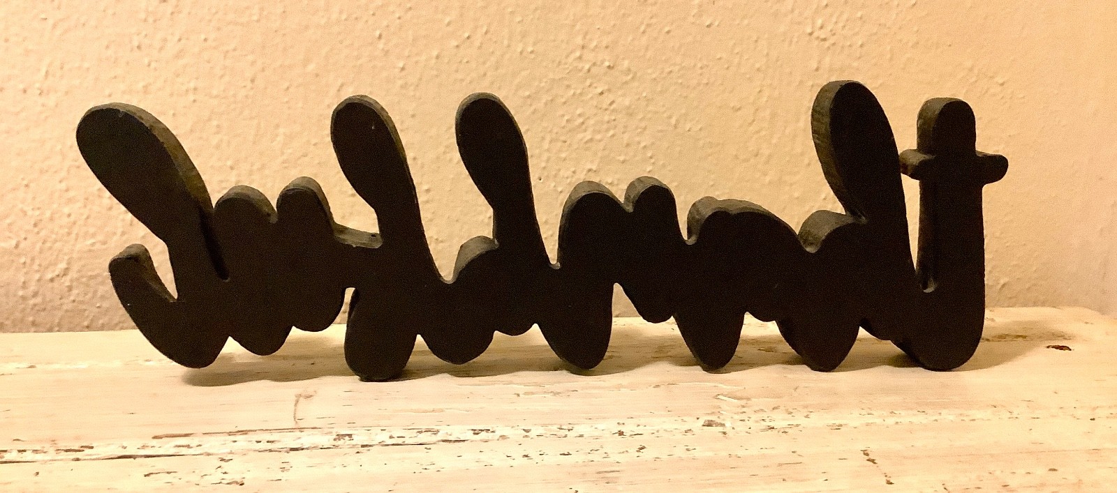 free standing thankful sign