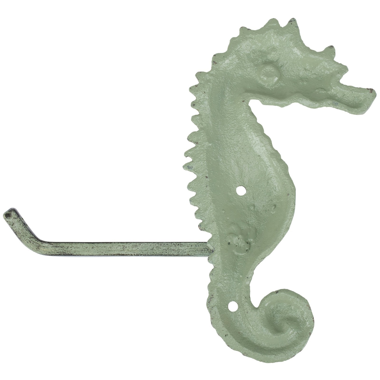 Primitives by Kathy Rustic Sea Horse Toilet Paper Holder Beach House Decor Metal