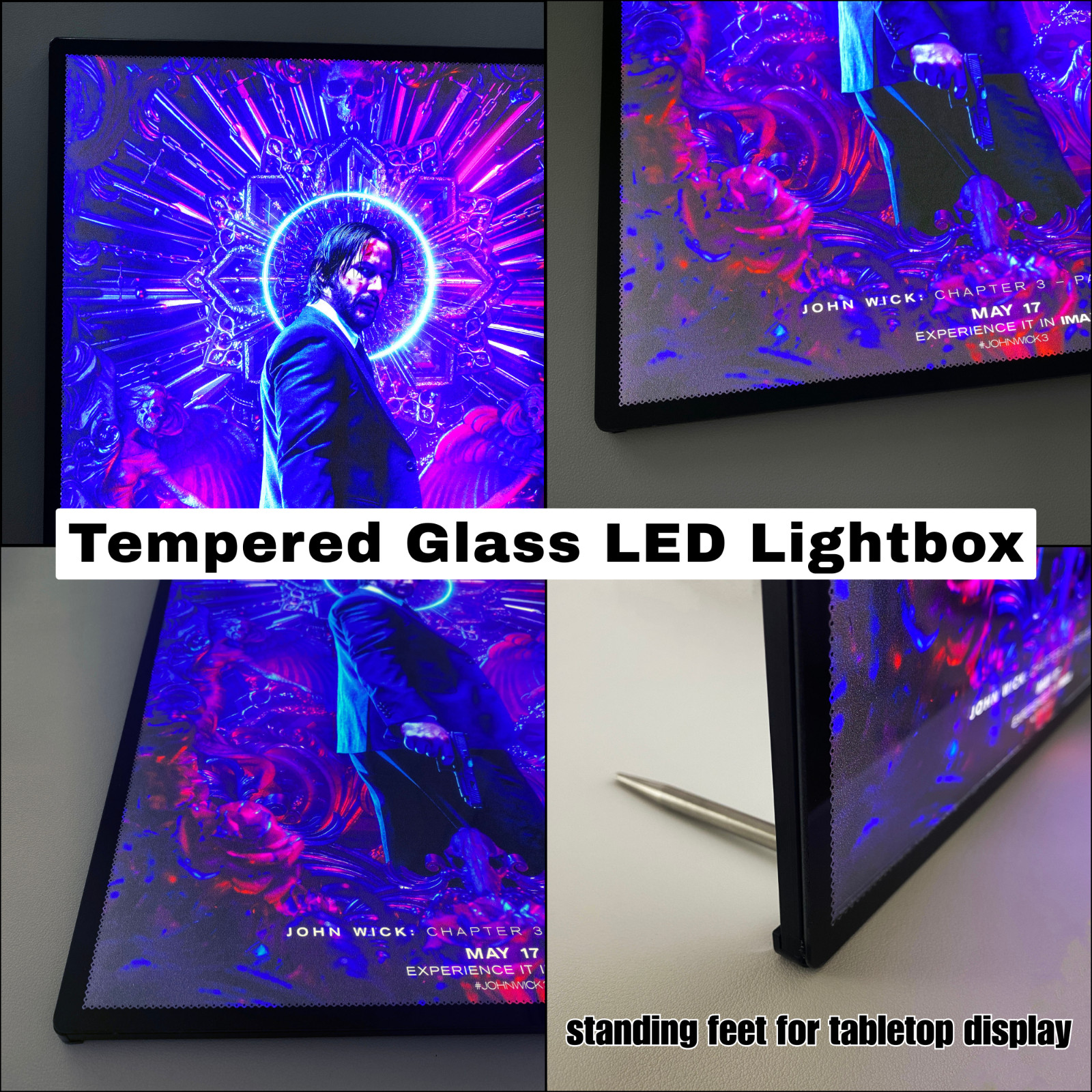 LED Backlit Window View Wall Art Lighted Frame – bedroom city view