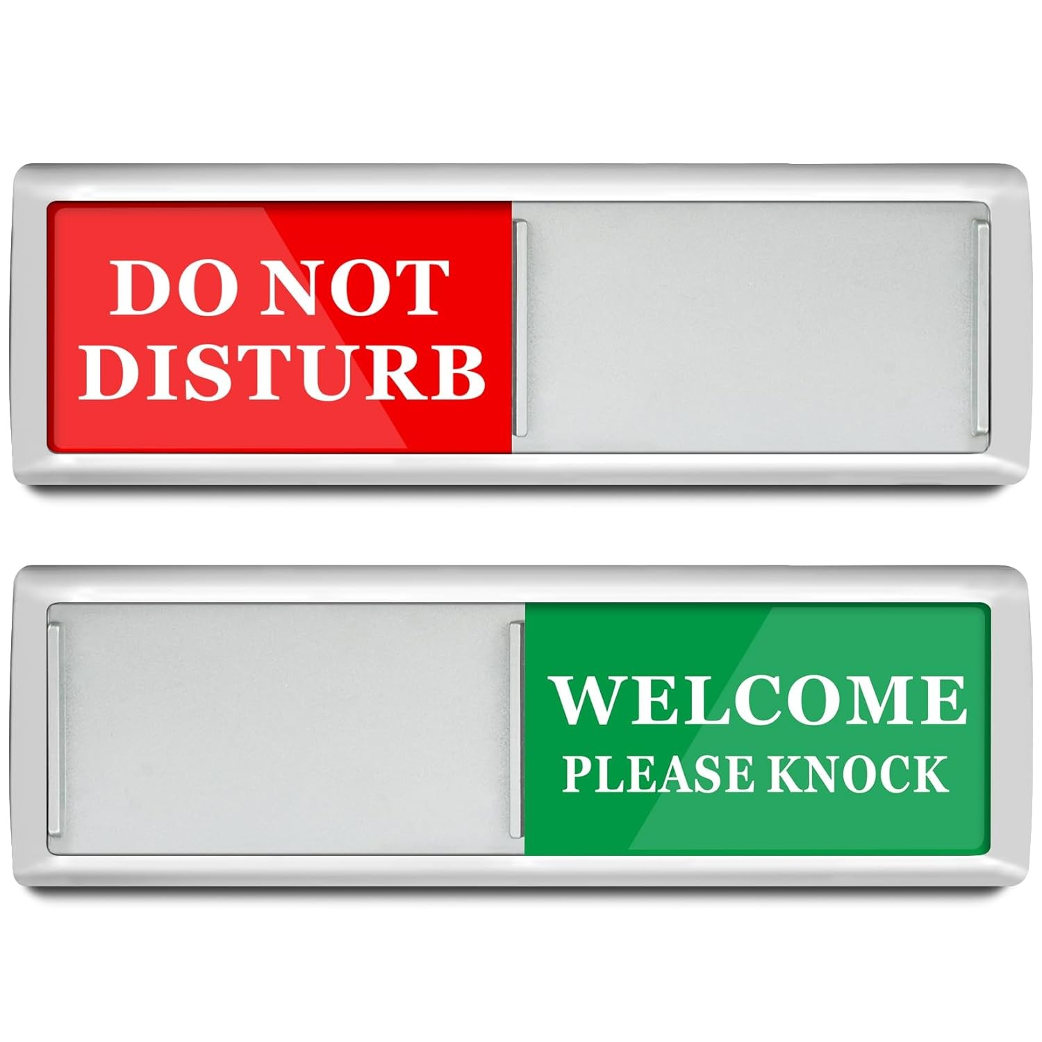 Do Not Disturb Door Hanger Sign – Meeting in Progress Green, Red