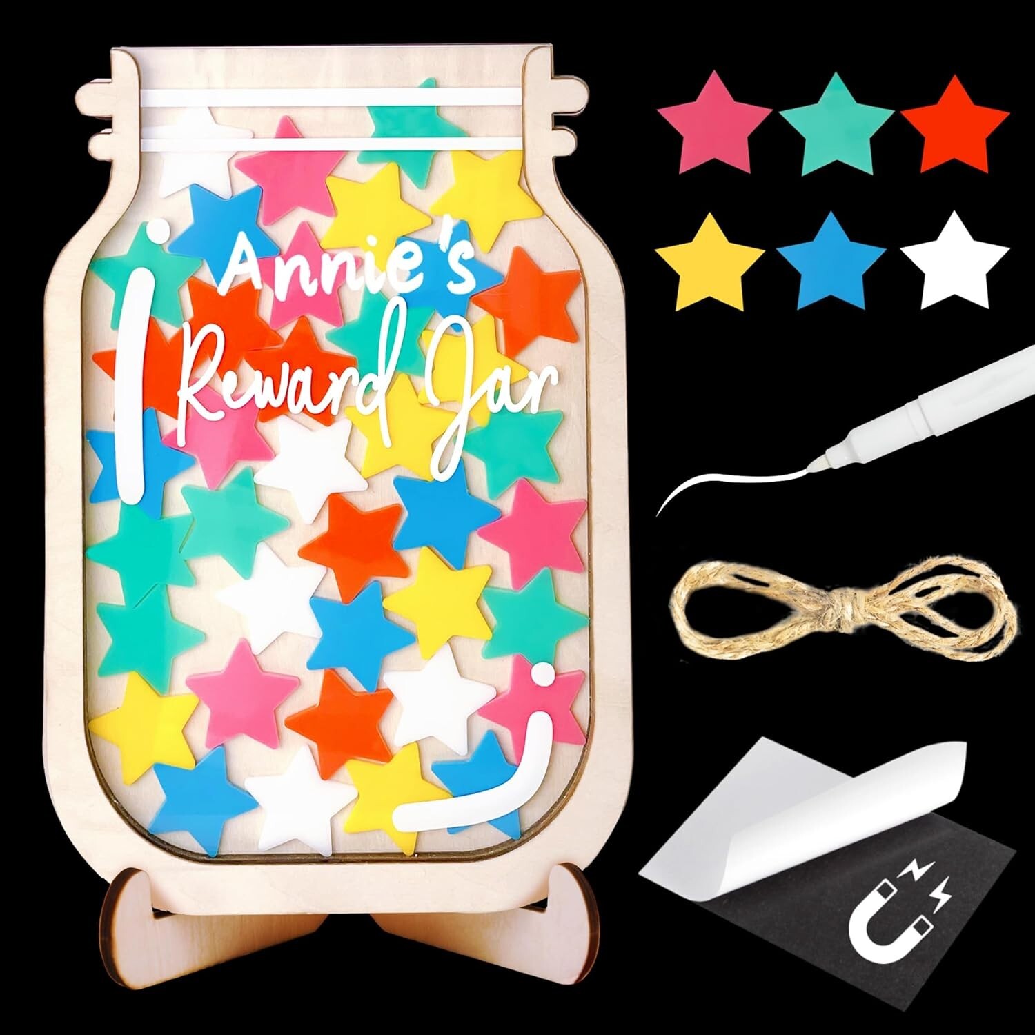 Classroom Star Reward Jar For Kid Magnetic Potty Training Toddler Back To School