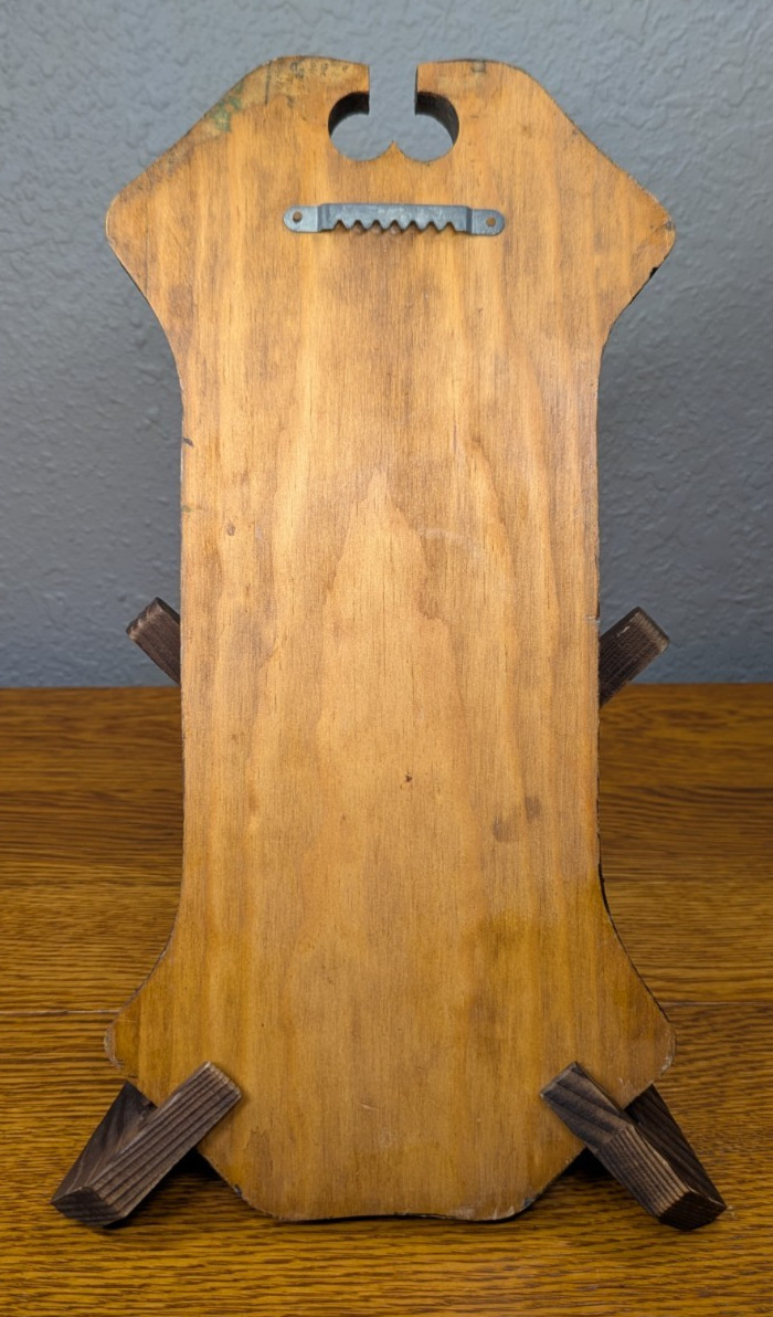 Vintage Indian Corn Wood Plaque Carved Retro Autumn Harvest Corn Fall Decor