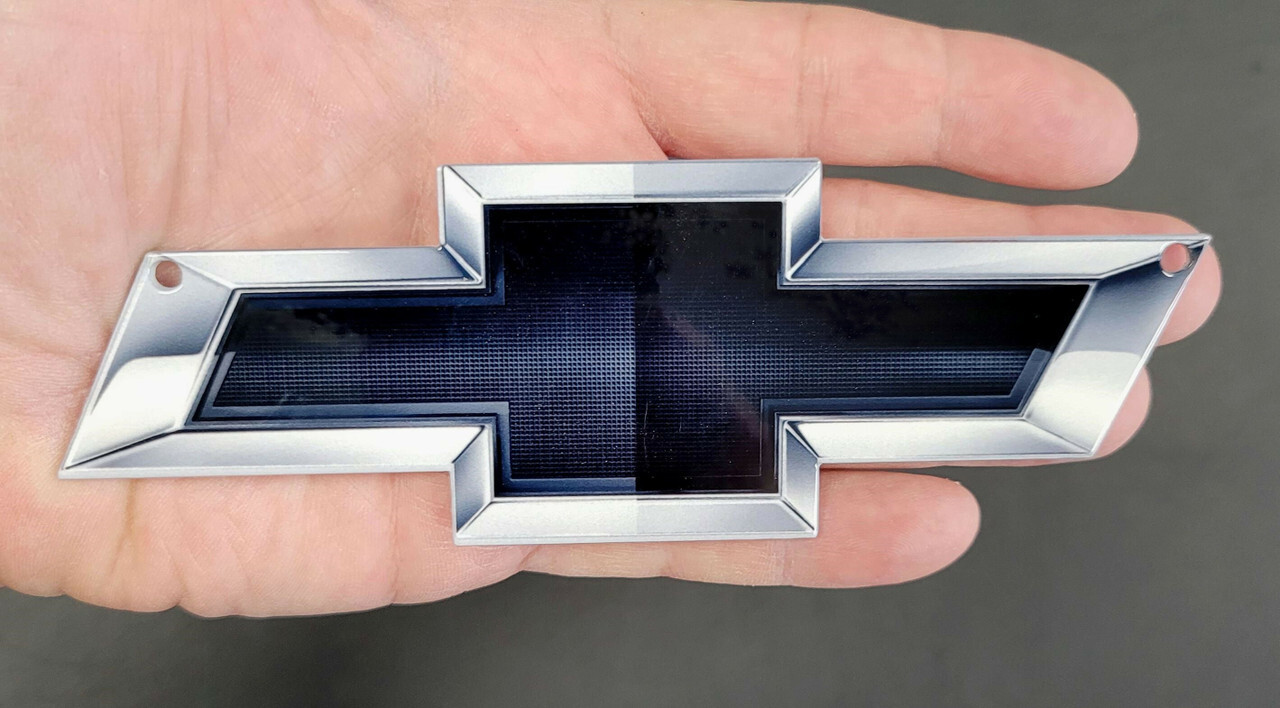 Chevy Bowtie Black Edition Emblem Steel Sign