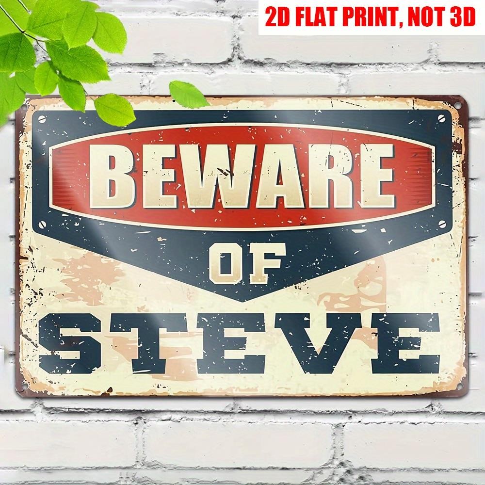 Humorous Warning Sign Aluminum Sign Retro Decoration Metal Wall Art