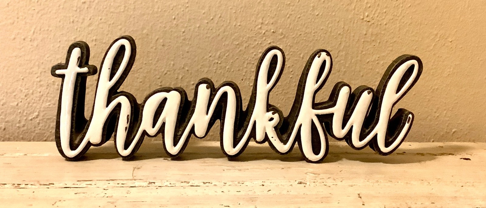 free standing thankful sign