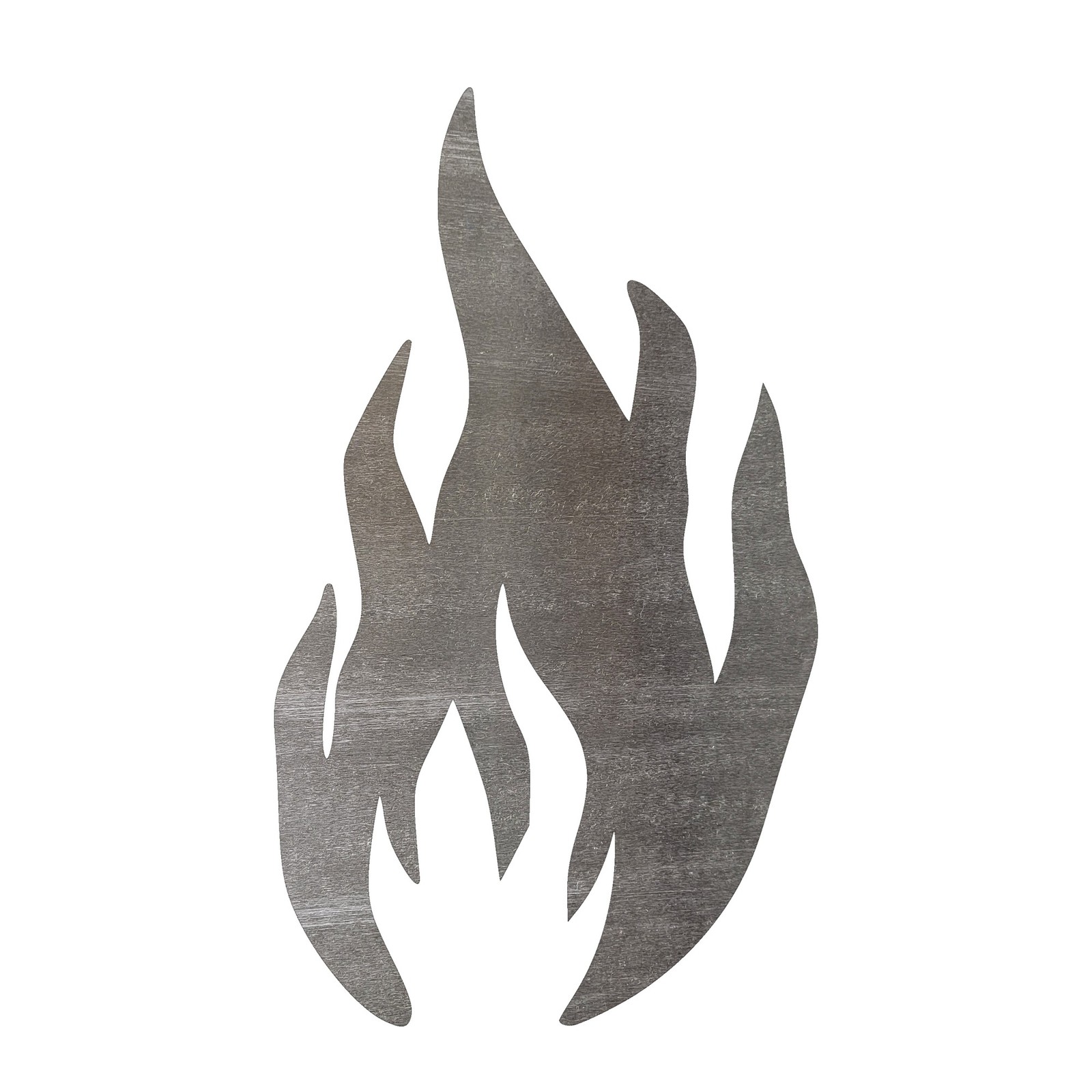Fire Steel Cutout Shape, Raw Metal Wall Art and Craft Supply