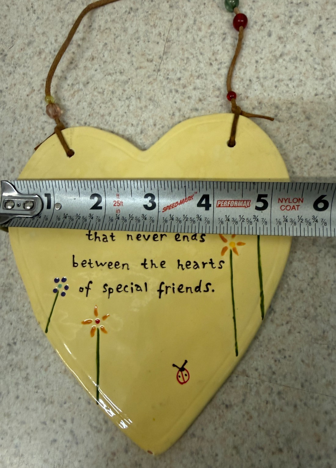 Natural Life Ceramic Plaque SPECIAL Warmth between special friends Wall Art