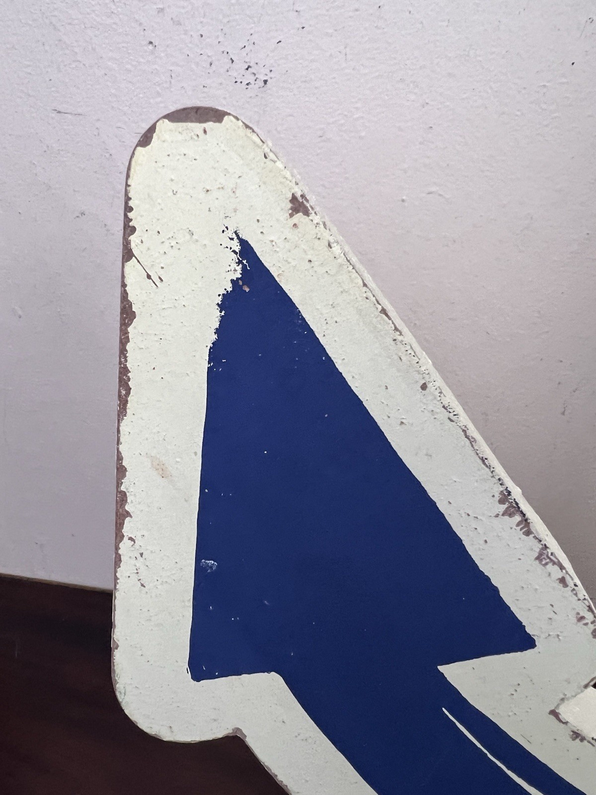 VTG Anchor Welcome Sign Solid Wood Blue White Patina Nautical Coastal 24″ x 19″