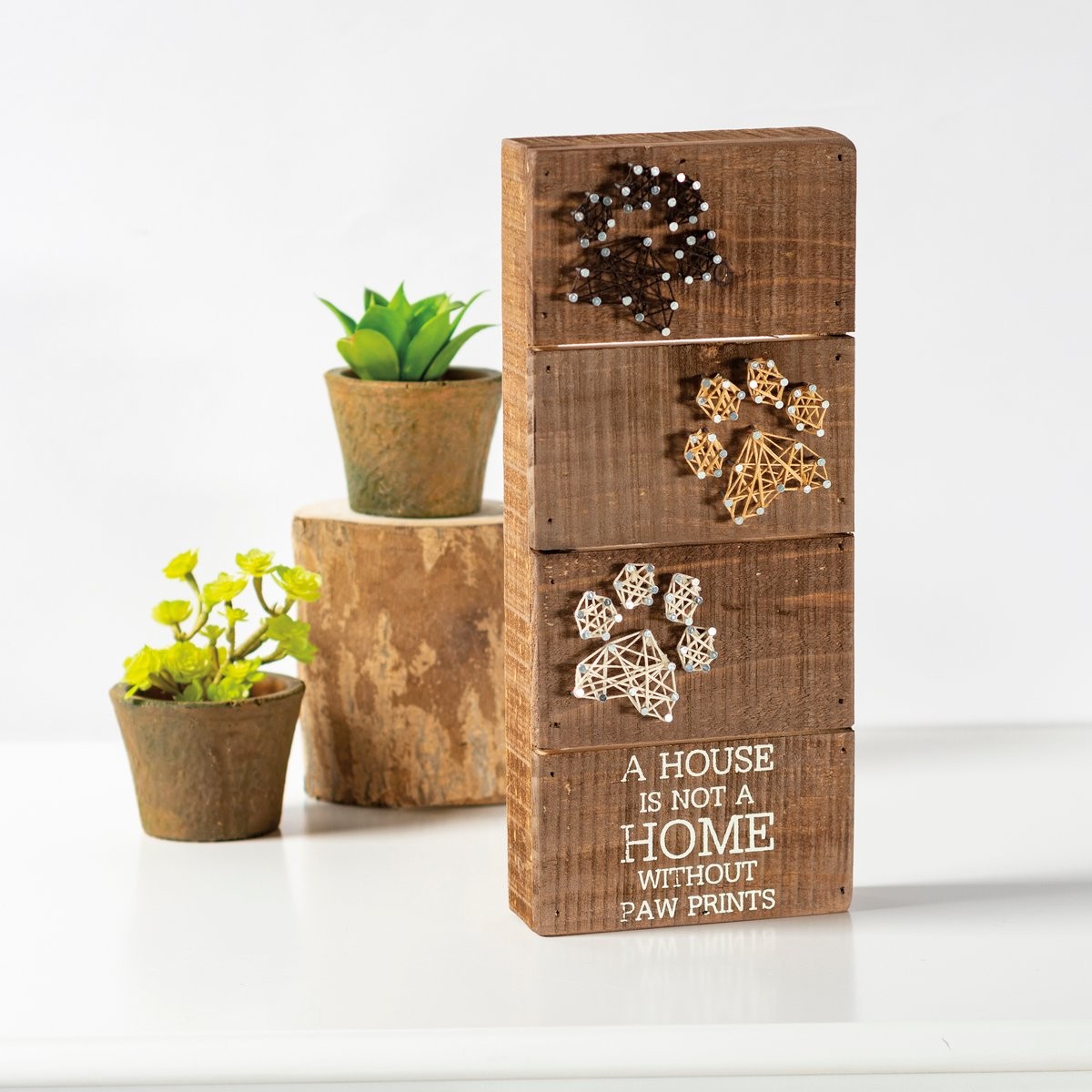 NEW “Not A Home Without Paw Prints” String Art – Trendy Retro Style
