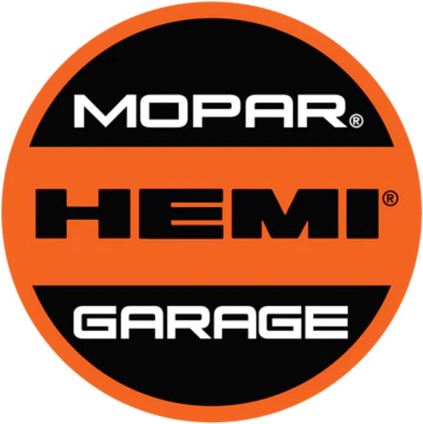 12in Metal Wall Sign HEMI Garage Decor Mopar Style Round Tin Display