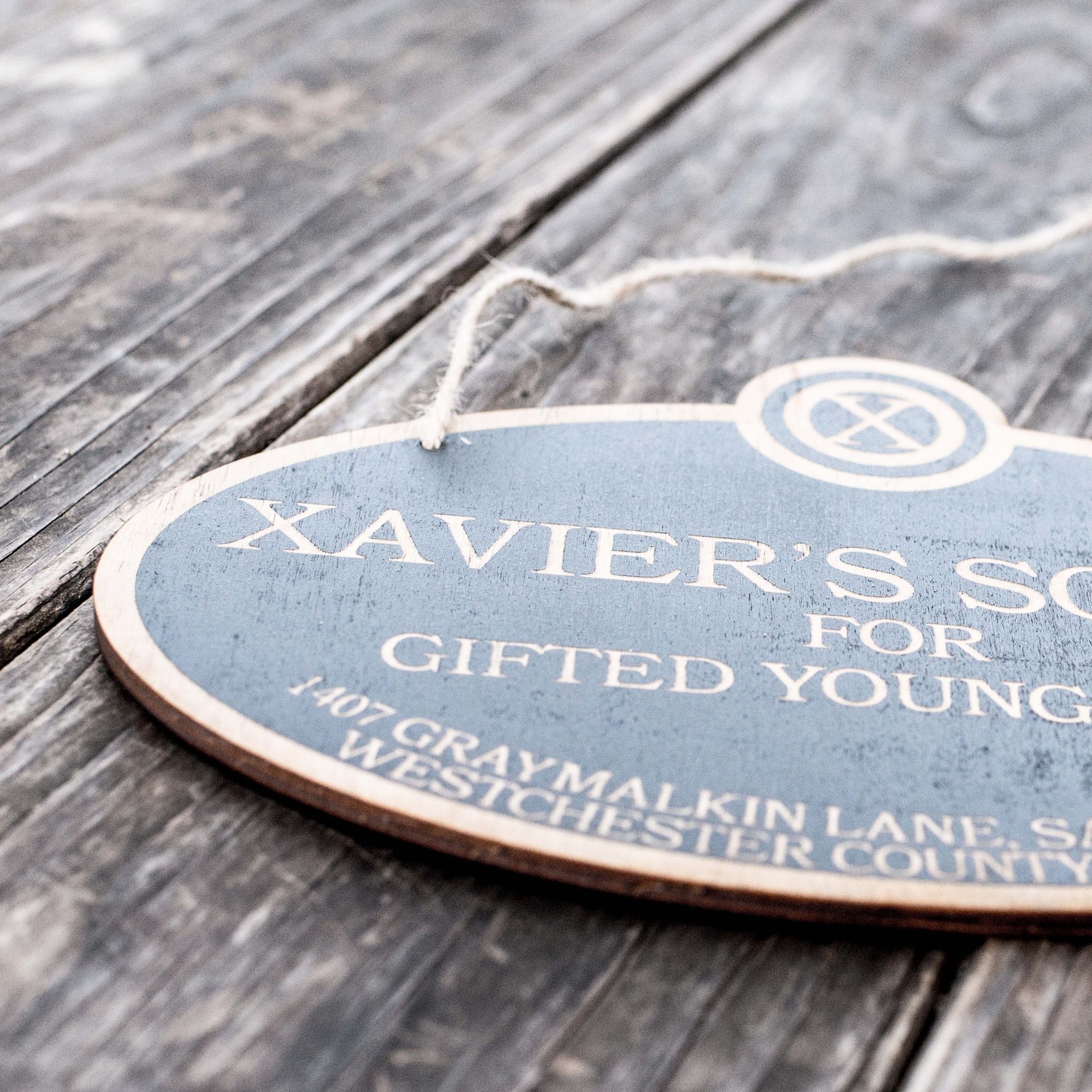 Xavier’s School for Gifted Youngsters – Black Door Sign 6x9inches