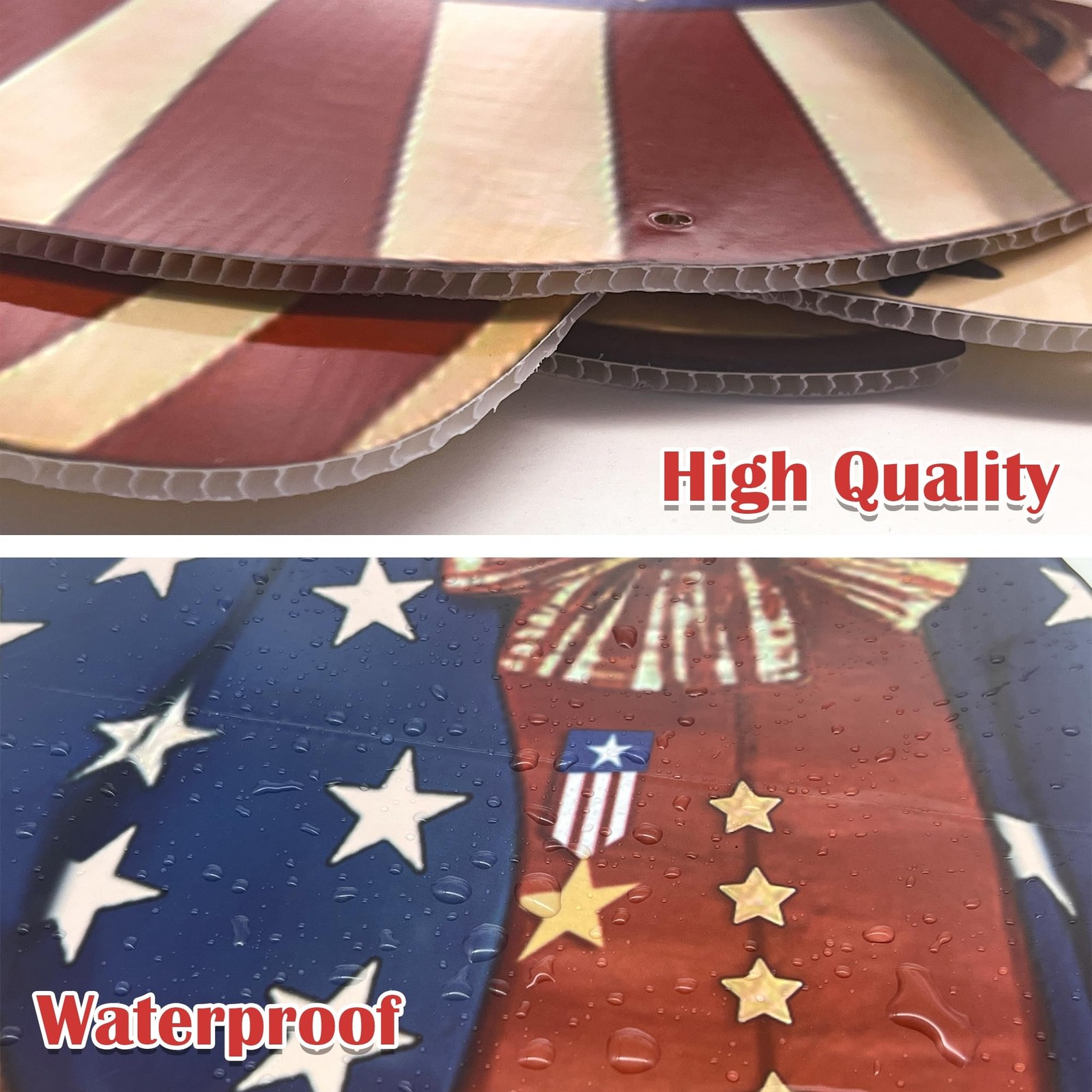 4th of July Decorations Outdoor, 31in Patriotic Decor Memorial Day Yard Sign …