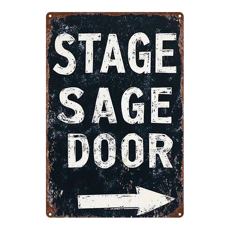 Vintage Style Arrow Sign 8×12 Inches Iron Plate Wall Art