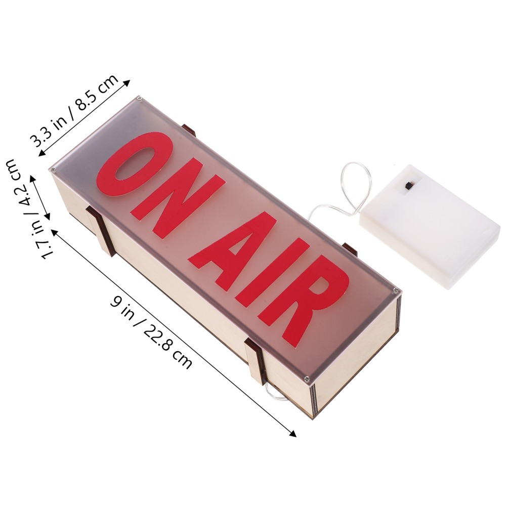 LED Light Sign Wooden Recording Sign Decor for Home Office Bar Studio