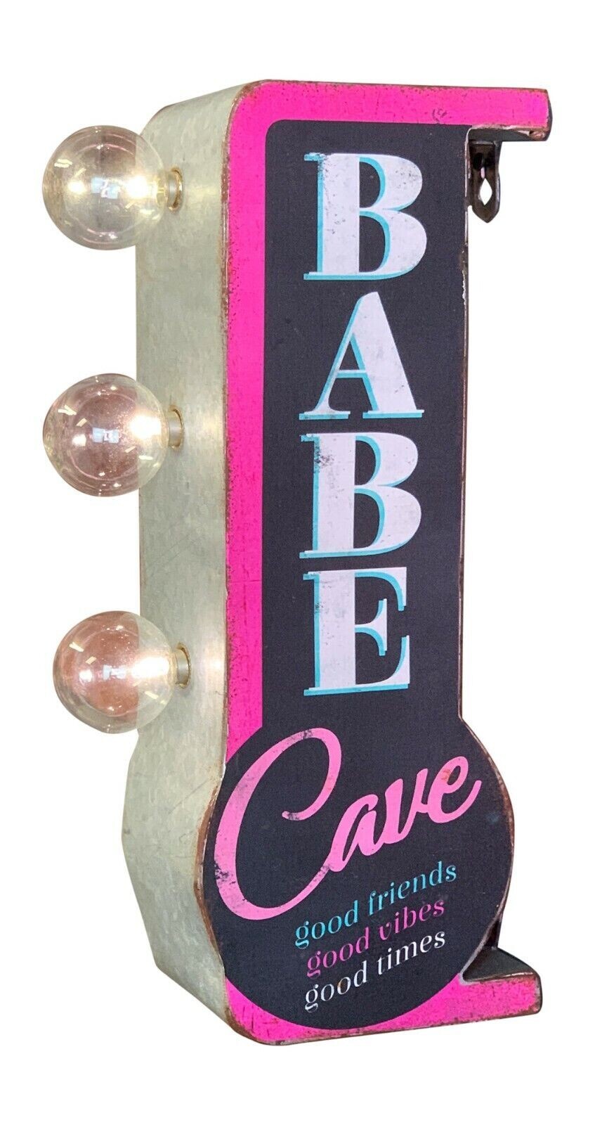 New Babe Cave Double Sided Marquee LED Sign, For Home Bar She Shed Arcade Gift