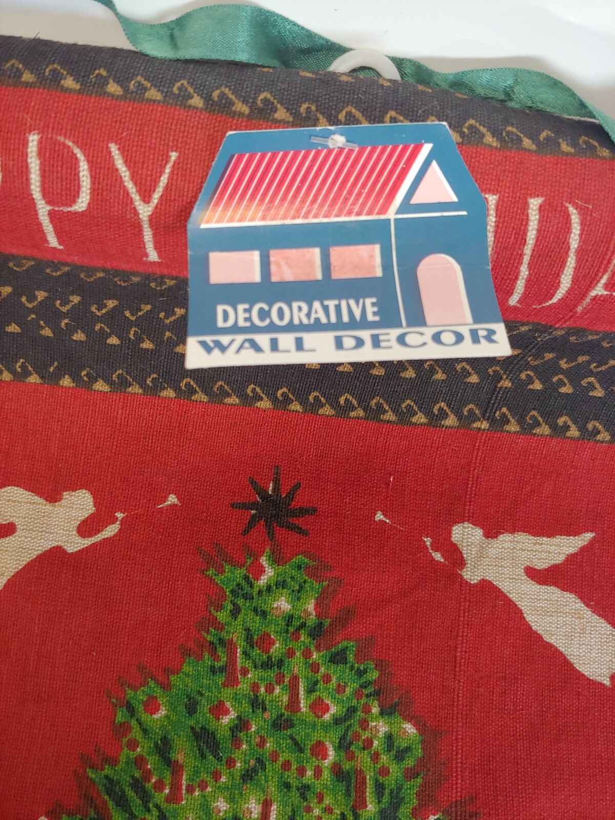 Vtg Christmas Tree Happy Holidays Decorative Wall Décor By Windham Trading Corp