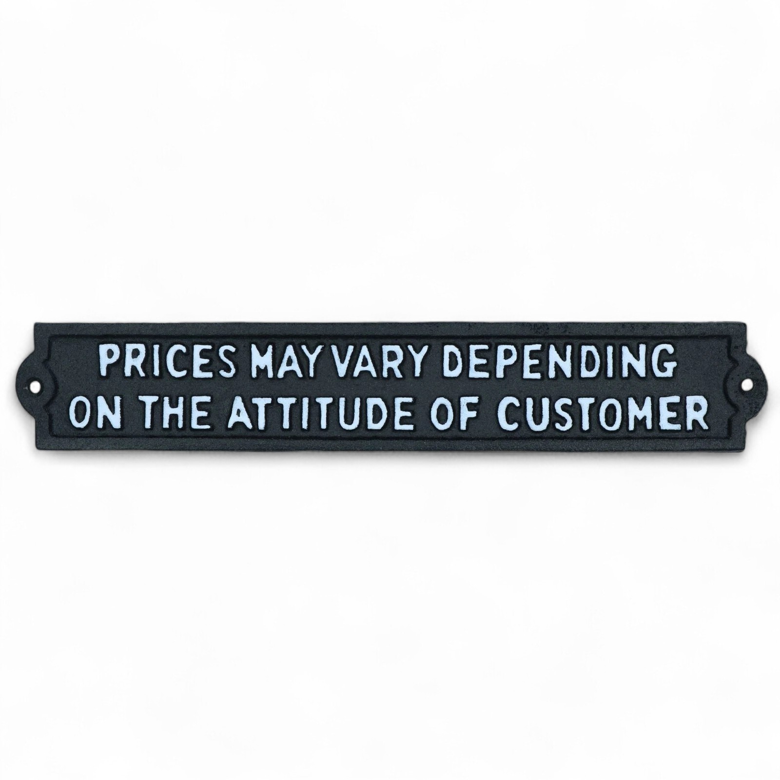 Prices May Vary Plaque