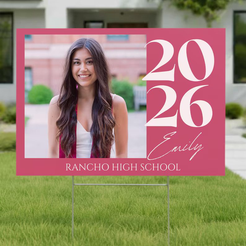 Personalized Graduation Yard Sign Custom Senior Class
