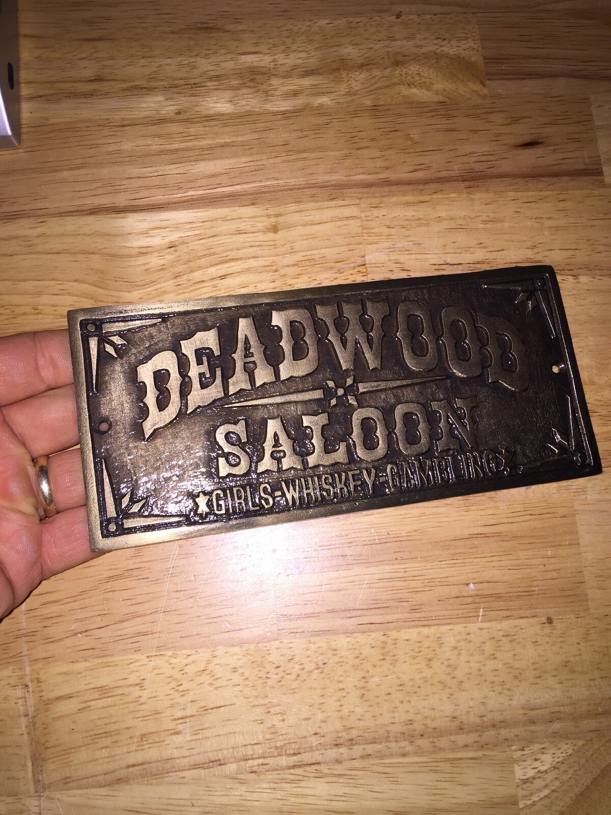 Deadwood Saloon Girls Whiskey Gambling Bar Collector Wine Beer Patina GIFT