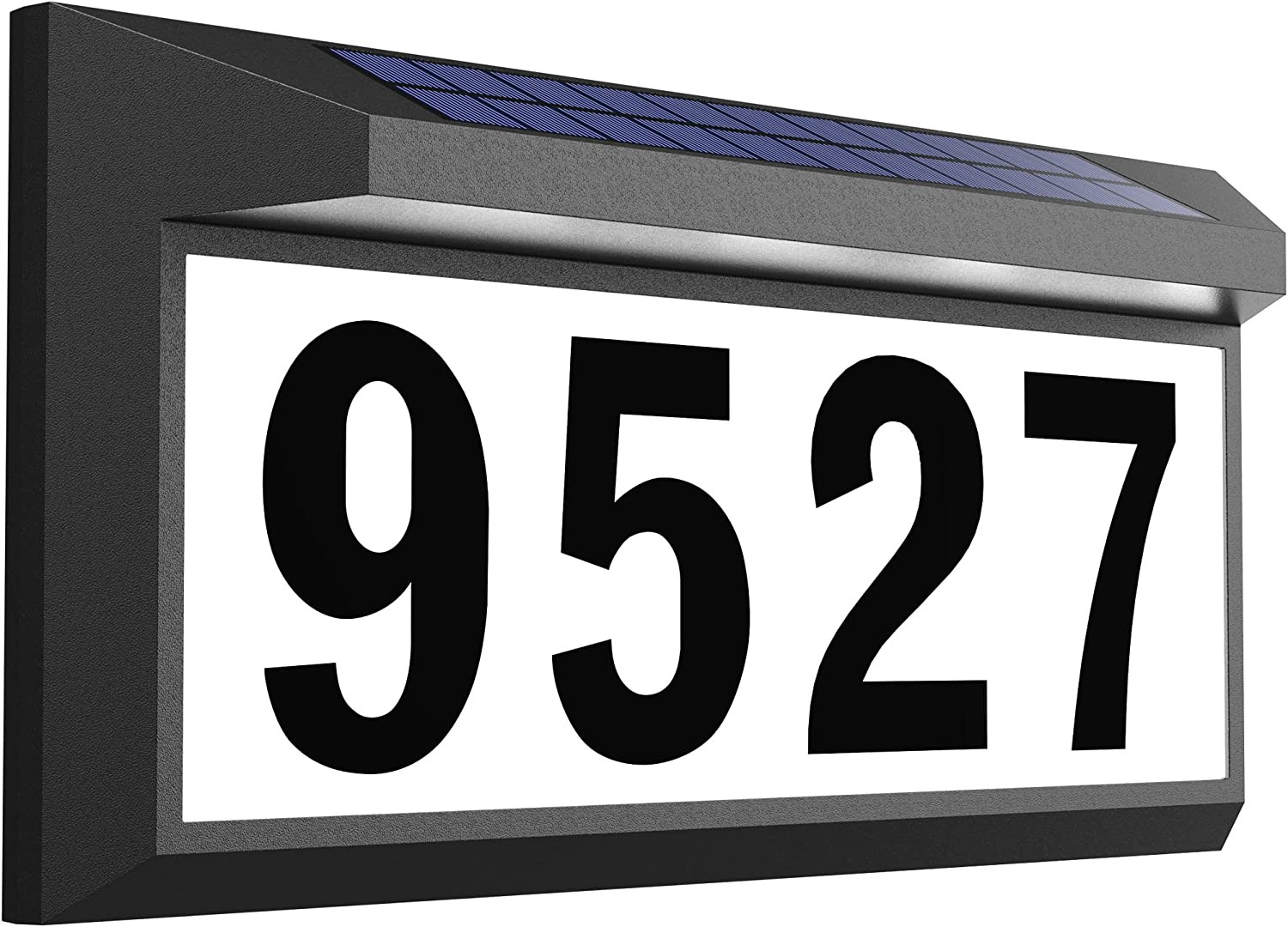 Solar LED Address Sign Waterproof Outdoor Lighted House Number