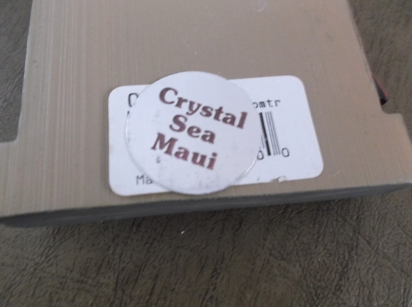 Spooniques Crystal Sea Maui Souvenir Motorcycle Wall Plaque thermometer 7-1/2″T