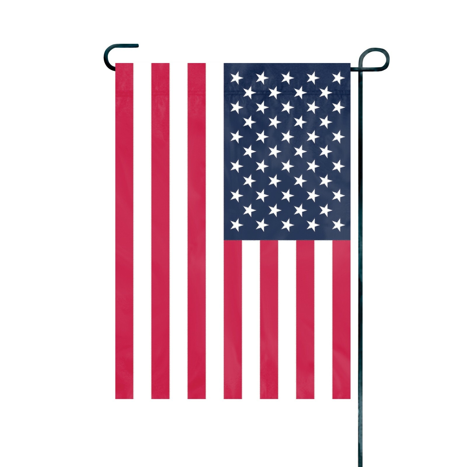 USA GARDEN FLAG APPLIQUE EMBROIDERED PREMIUM NYLON 18″ X 12.5″ AMERICAN