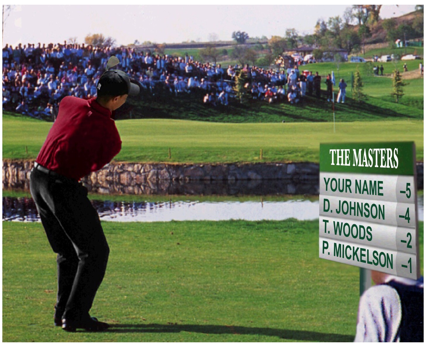 Zoobeedoos “Golf” SCOREBOARD PICTURE – 8×10 Personalized Print