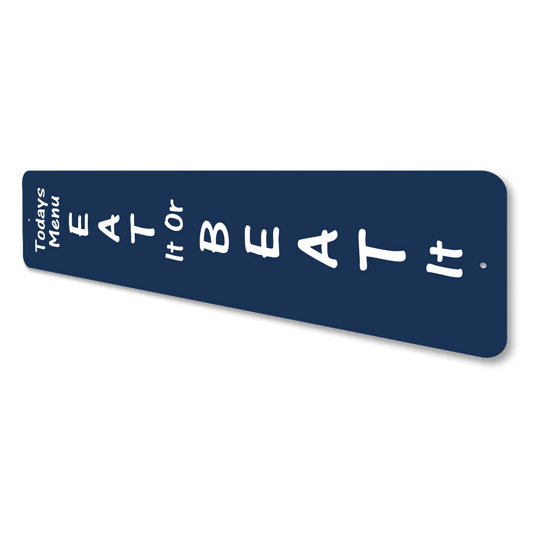 Vertical Kitchen Metal Sign Metal Sign