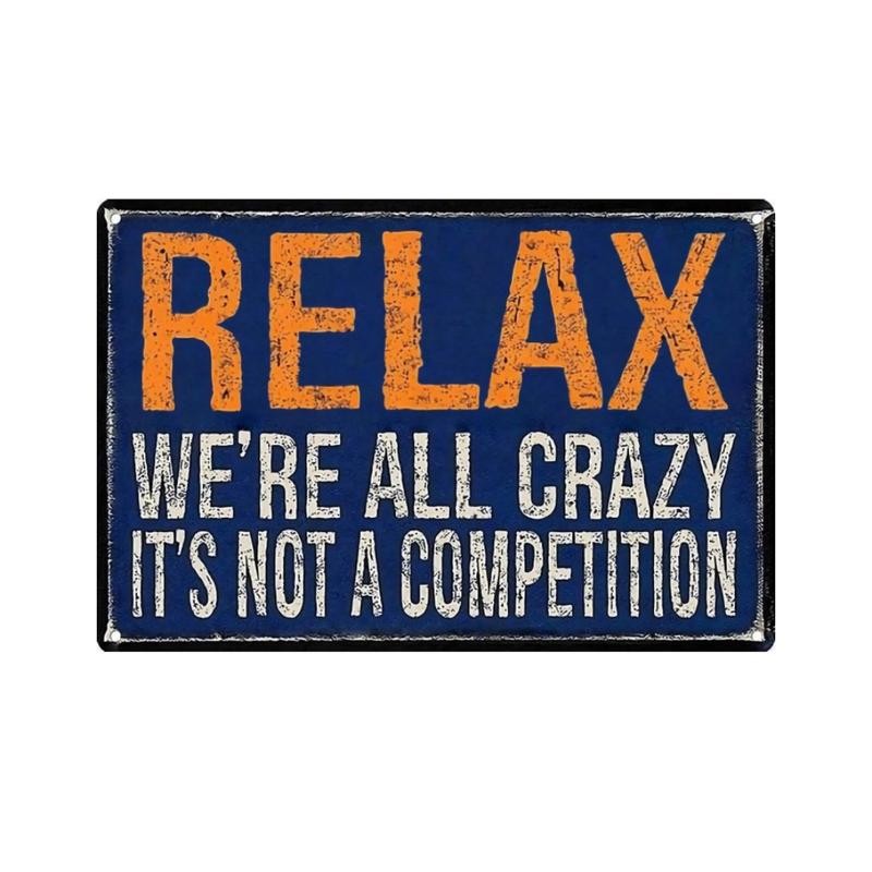 Funny Beer Garage Sign – Rustic 12×8 Inch Metal Wall Decor – Vintage Tin Sign