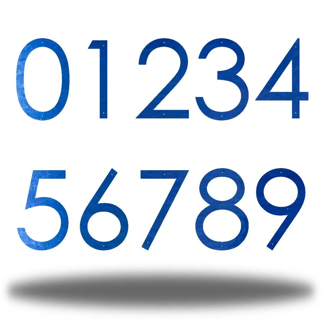 6-18in Metal Modern House Address Numbers