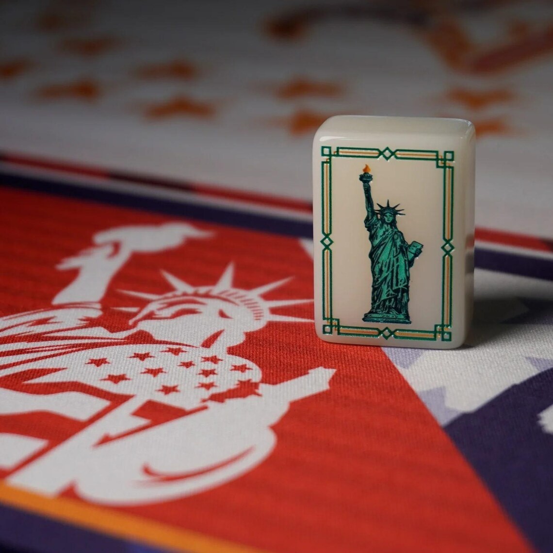American 250th Anniversary Commemorative Mahjong tiles Acrylic 160pcs free ship