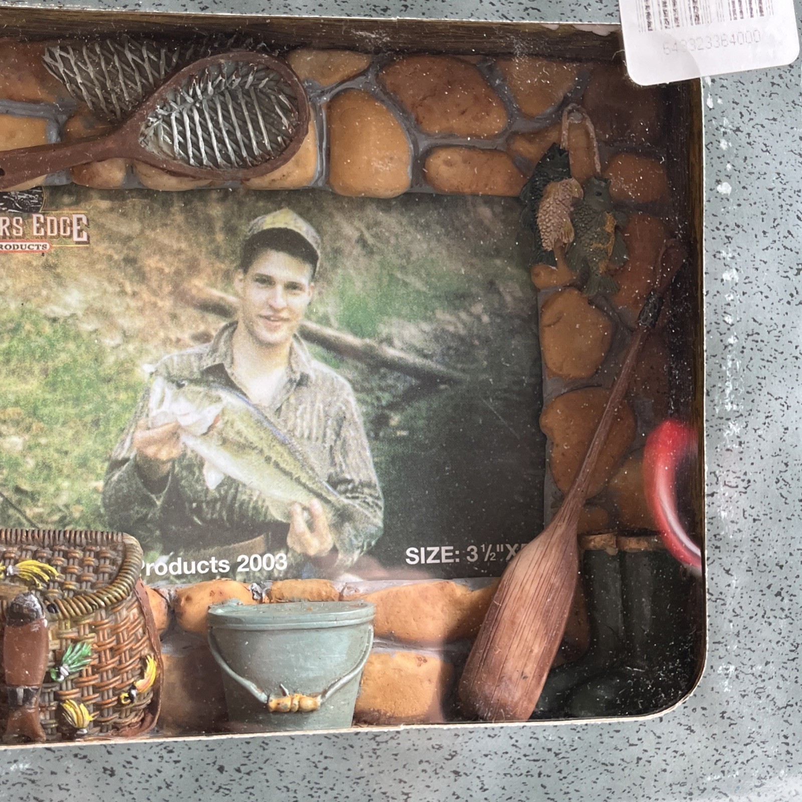 Rivers Edge Fishing Shadow Box Photo Frame 3.5×5 New in Box Father’s Day Gift