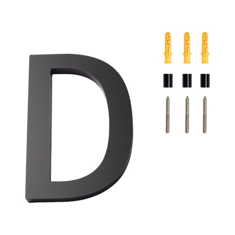 Smooth Acrylic Address Marker 6 Inch Tall Design Houses Number for Home Entrance