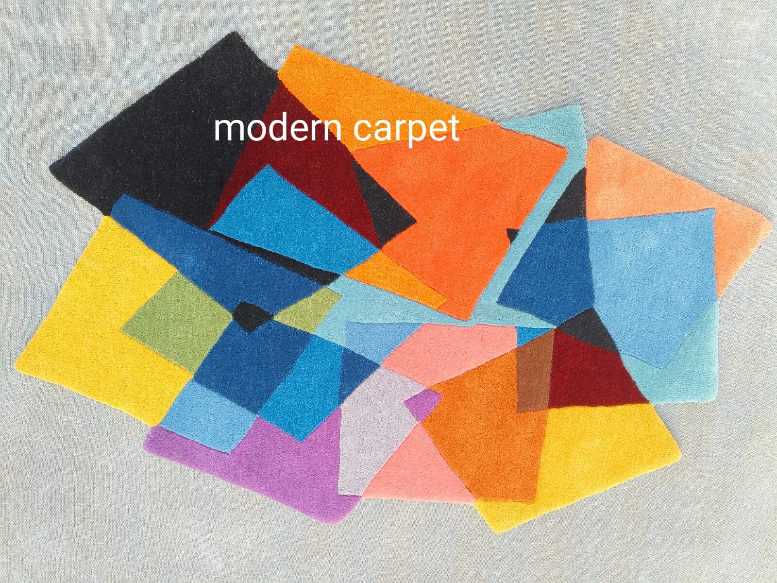 Irregular Shape Rugs Handmade 100% Woolen Hand Tufted For Home Decoration