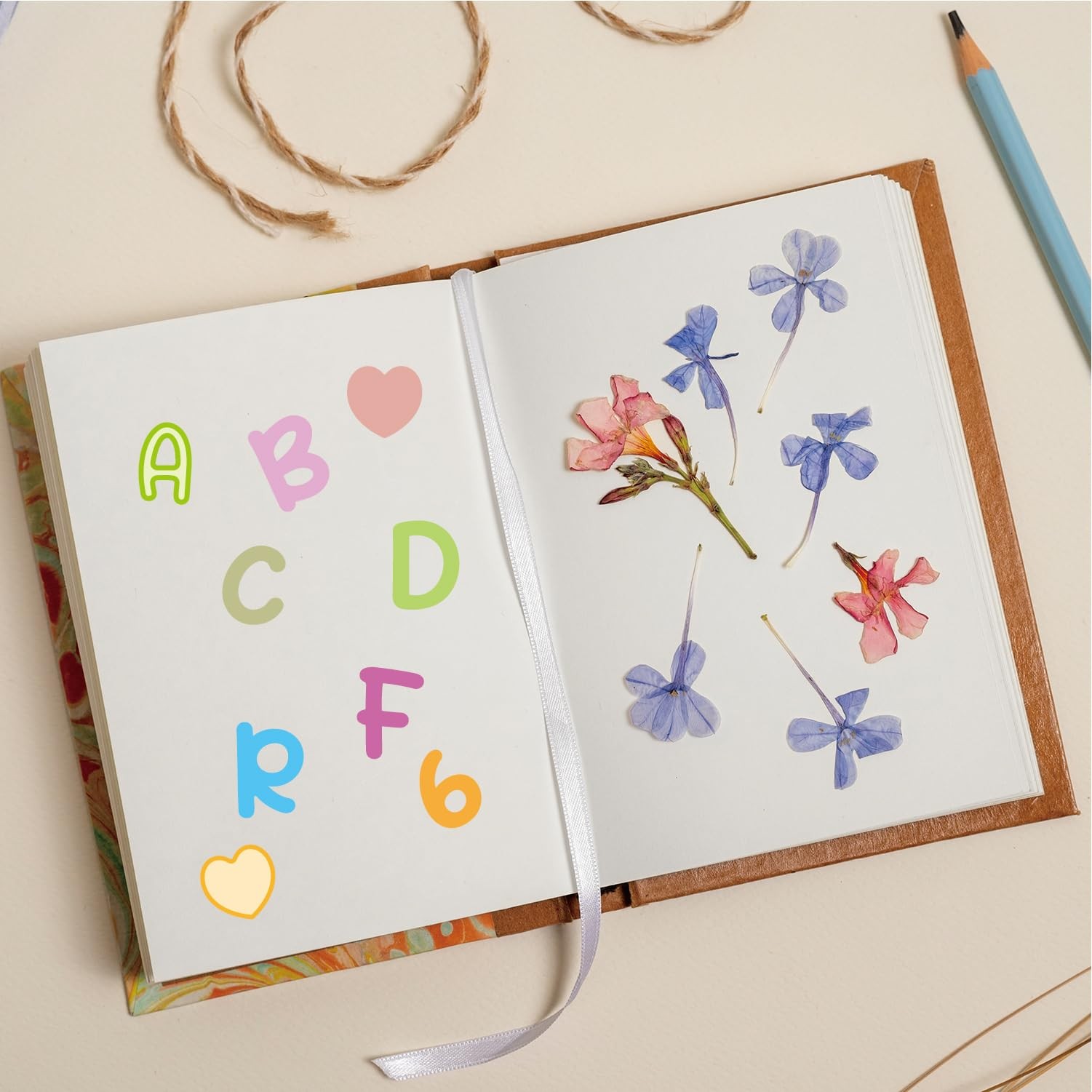 5400 Letter Stickers 60 Sheets Alphabet Stickers 0.5In Vinyl Self-Adhesive Numbe
