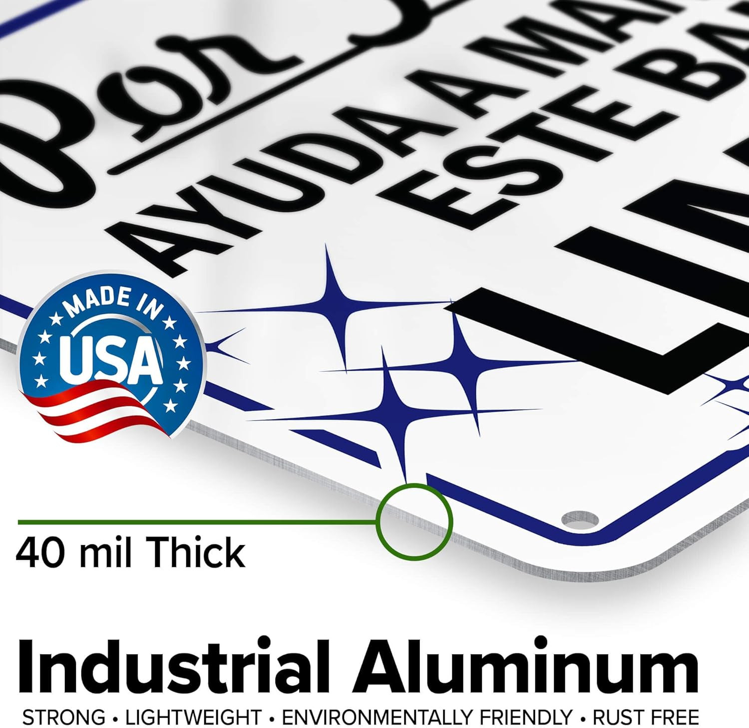 Please Help Keep This Restroom Clean Sign, Bilingual English and Spanish, 10X14