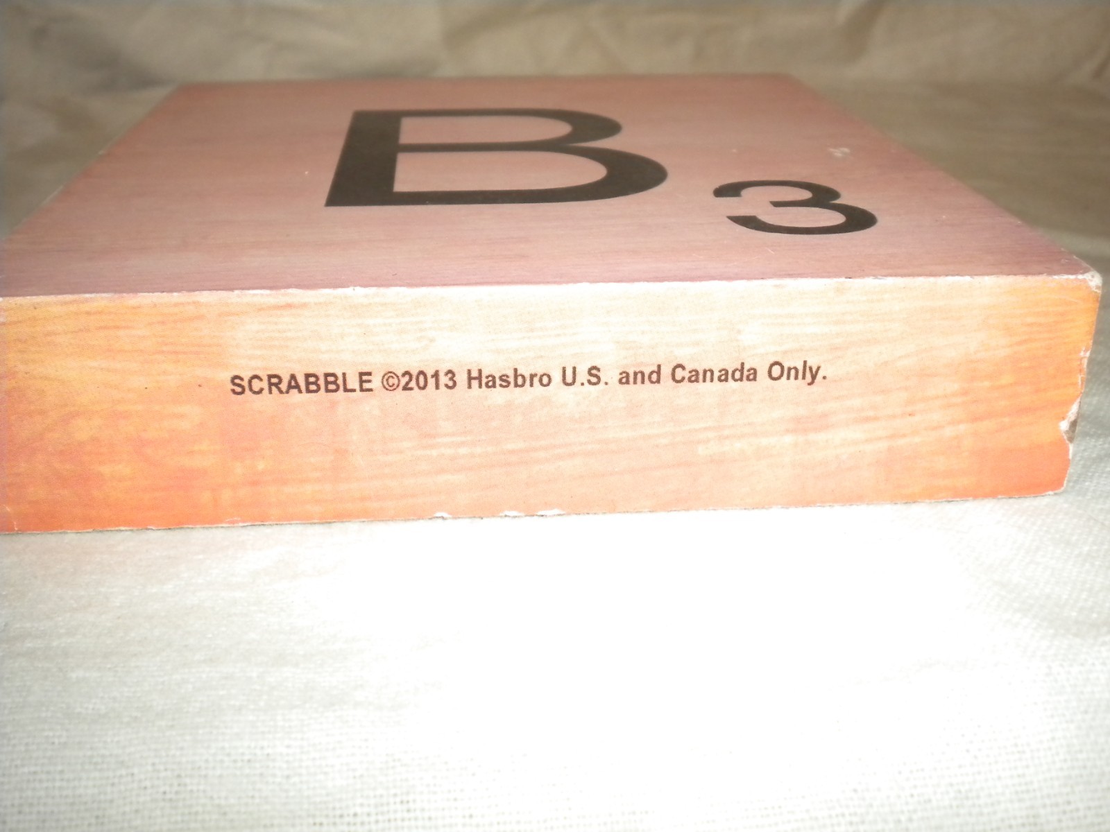 Letters B & U Decor 5″x4.5″x1″ Wood Grain Scrabble Tiles Wall or Shelf Art
