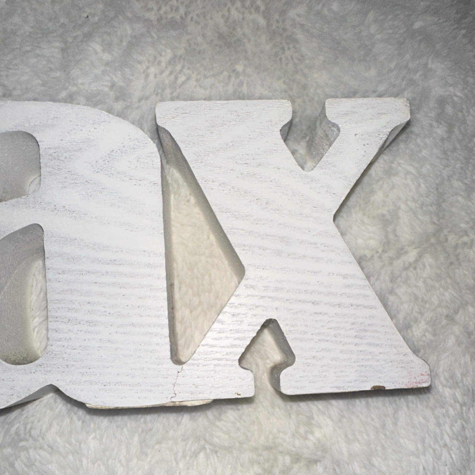 White Wooden “Relax” Letters Freestanding Horizontal Decorative Decor Sign