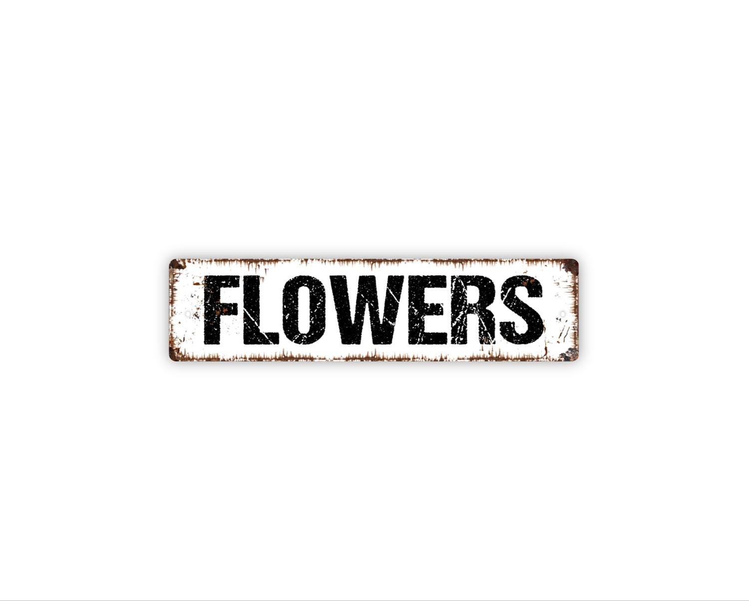 Flowers Sign – Flower Garden Market Wall Decor – Floral Shop Florist Wall Art