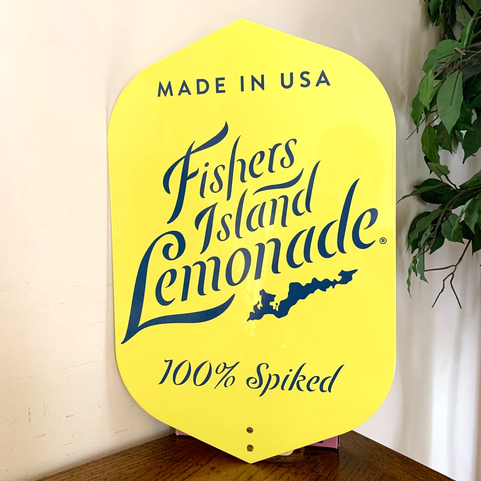 Fishers Island Lemonade Metal Sign Bar Man Cave Garage Patio Porch Basement USA