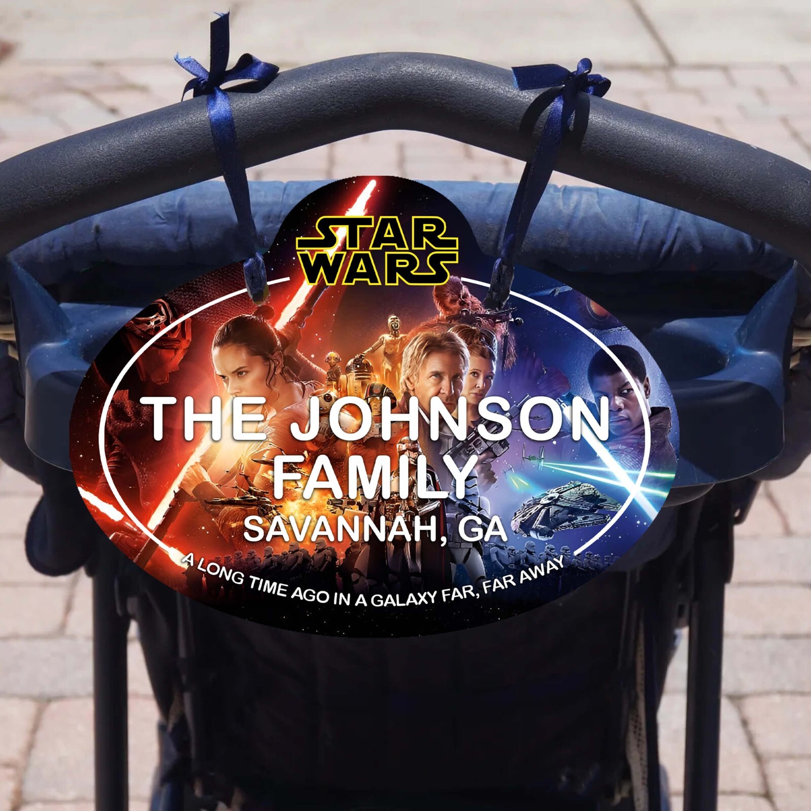 Custom Disney Stroller & Scooter Name Tag – Personalized Family ID Sign Parks