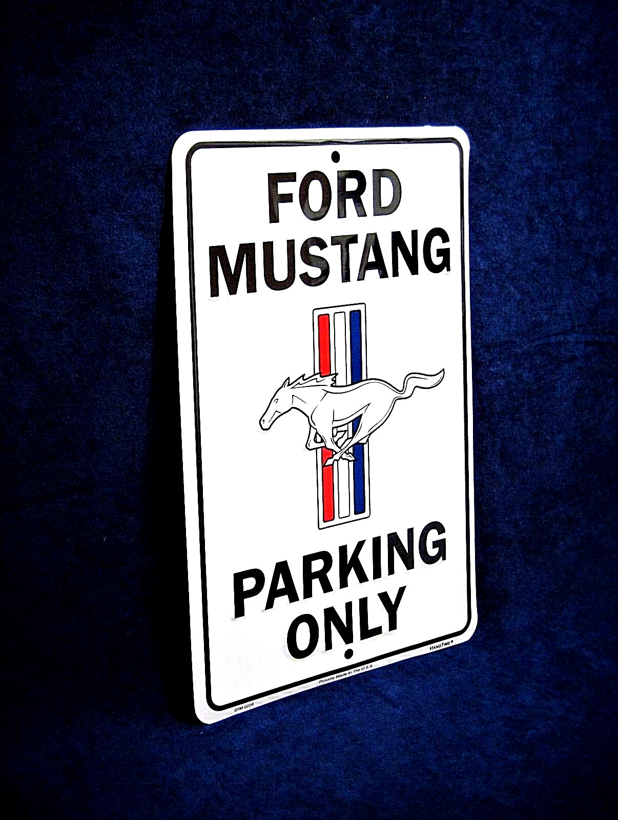 FORD MUSTANG Parking -*US MADE*- Embossed Sign – Man Cave Garage Wall Decor (Wt)
