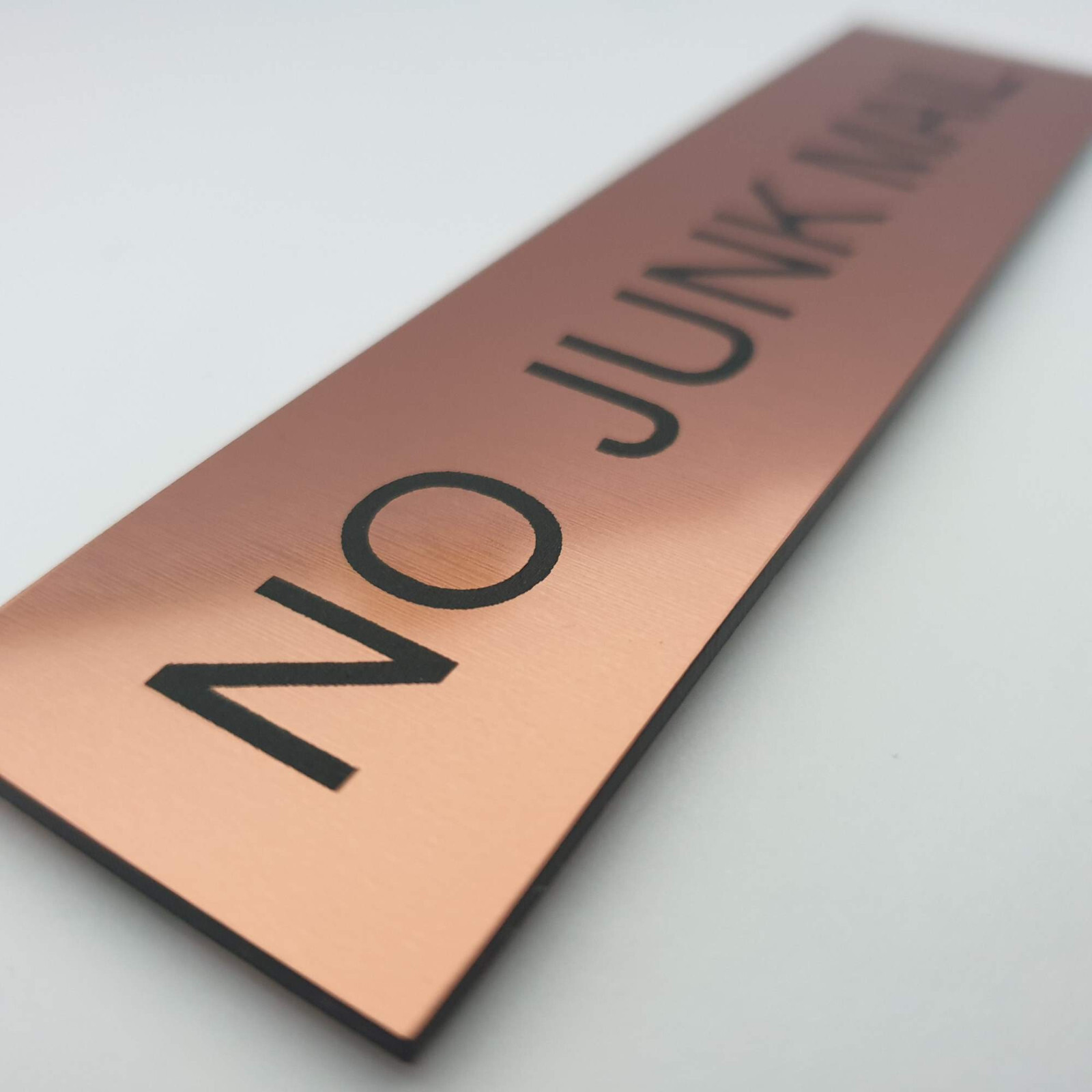 No Junk Mail Sign for Mailbox Letter Box – 30 Colours & 3 Medium to Large Sizes