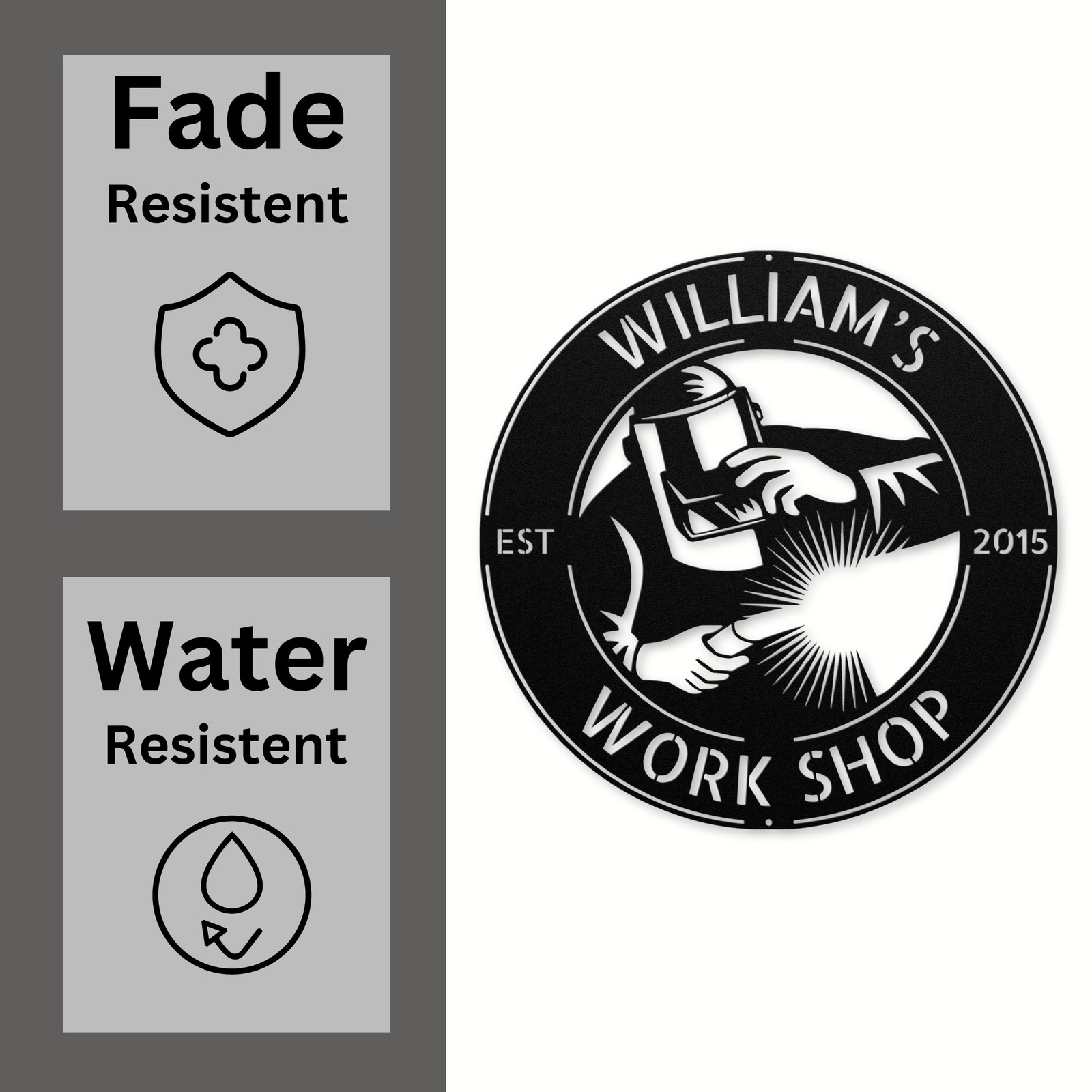 Custom Welder Metal Sign – Unique Decor for Home, Shop, or Office