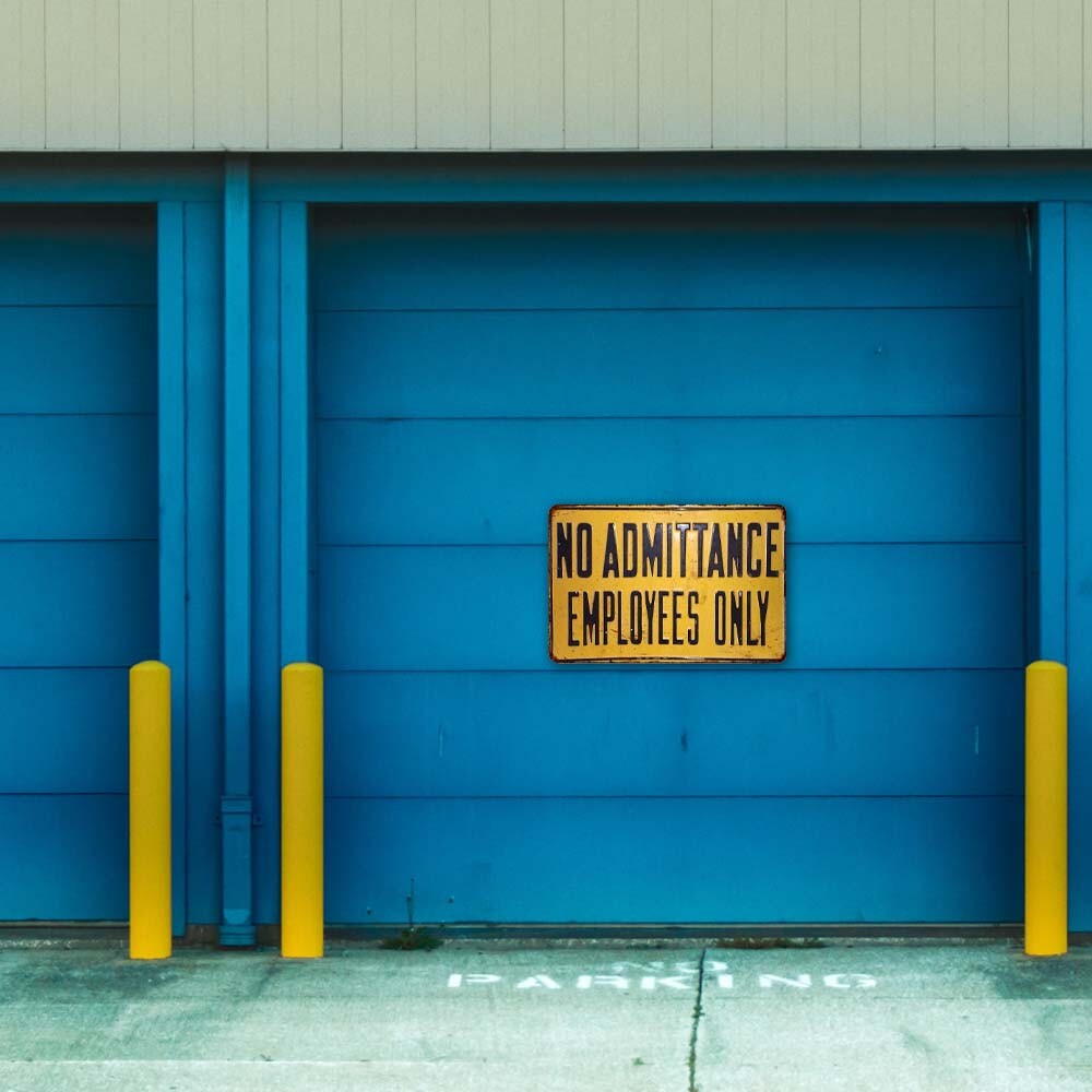 Employees Only Sign No Amittance Vintage Reproduction Business Sign 108120067020