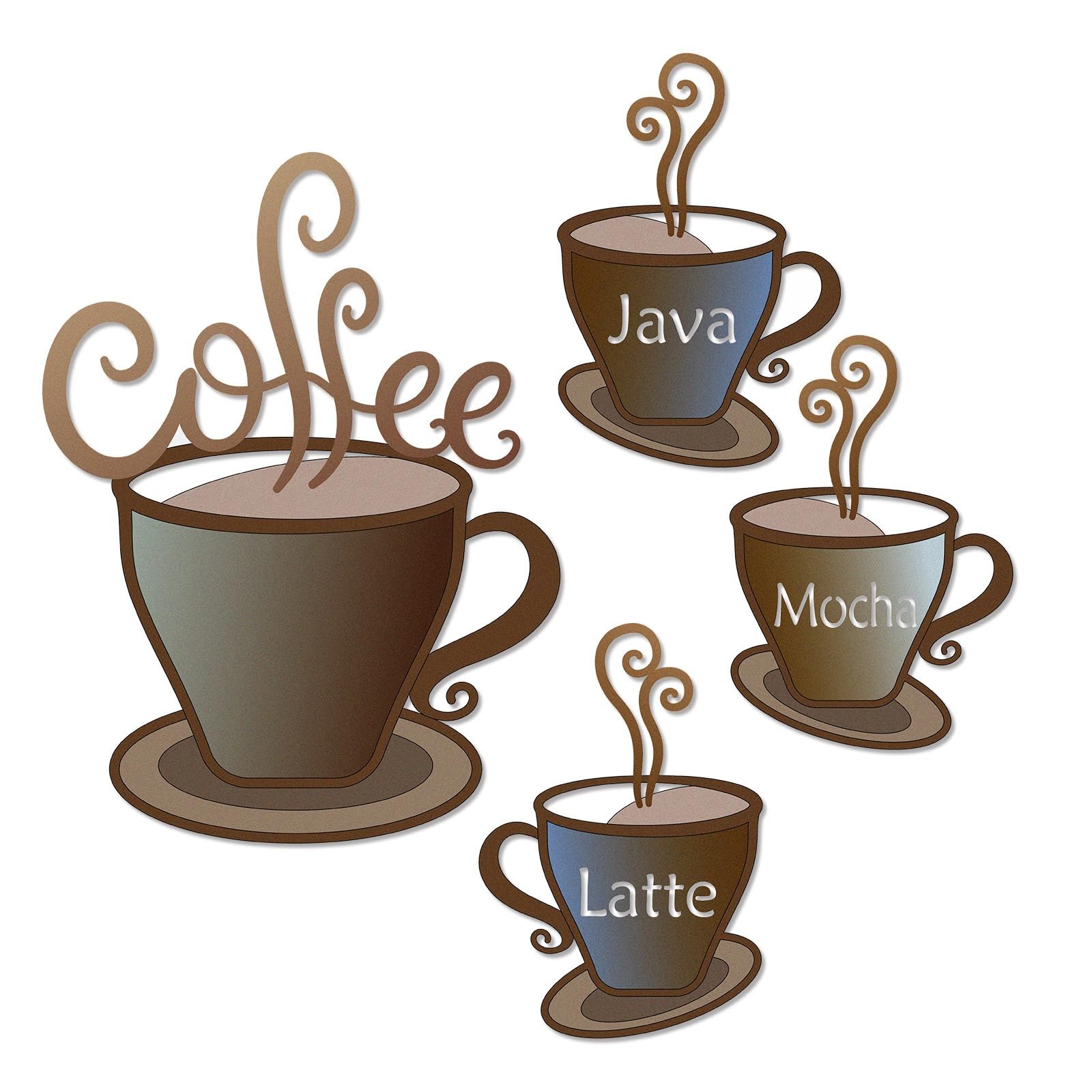 Metal Coffee Cup Sign for Walls Kitchen Pictures Wall Decoration Retro Bar Signs